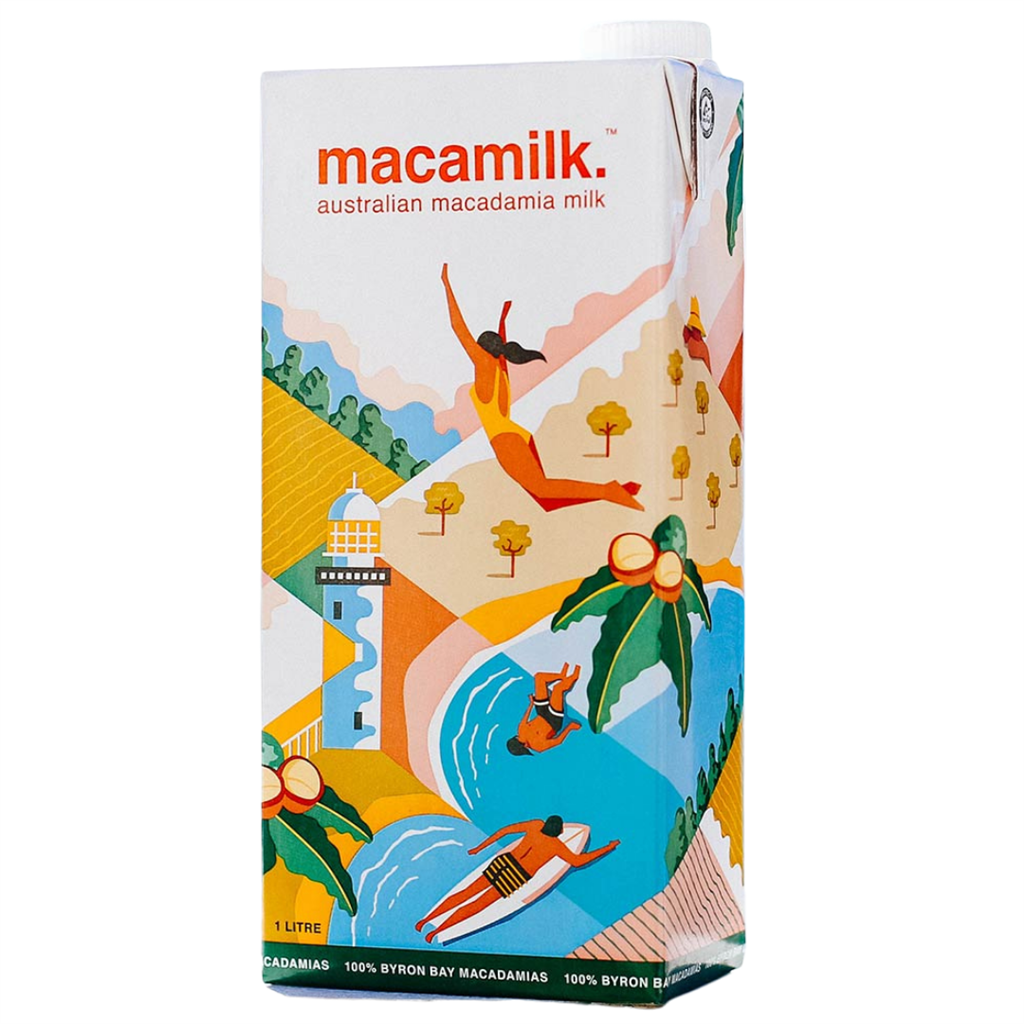 MACADAMIA MILK 8X1LT MACAMILK Food & Dairy Co